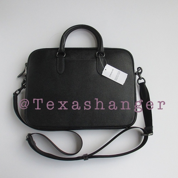 NWT COACH Liam Compact Briefcase Black CJ652 - Picture 12 of 13